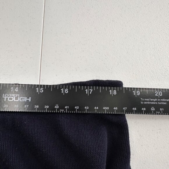 Liz Claiborne Meg Allen Women's Navy Blue Long Skirt 1X knit maxi nautical - Picture 5 of 7